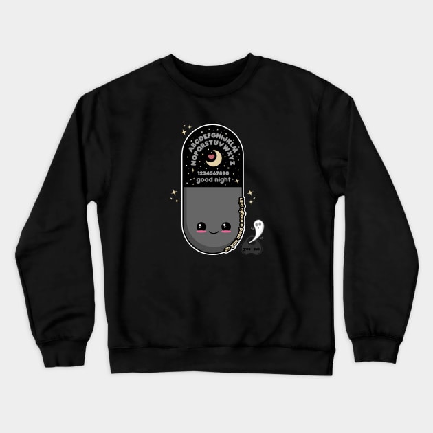 Kawaii Ouija Board Pill Crewneck Sweatshirt by Sasyall